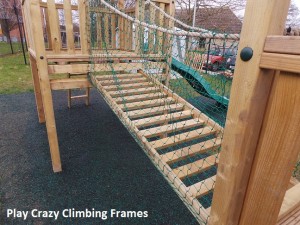 LR Bridge and Play Crazy Wood Quality Climbing Frames