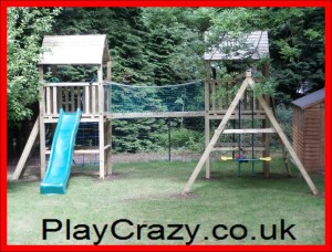 Play Crazy Double Climbing Frame Tower