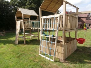 Play Crazy Double Climbing Frame Tower
